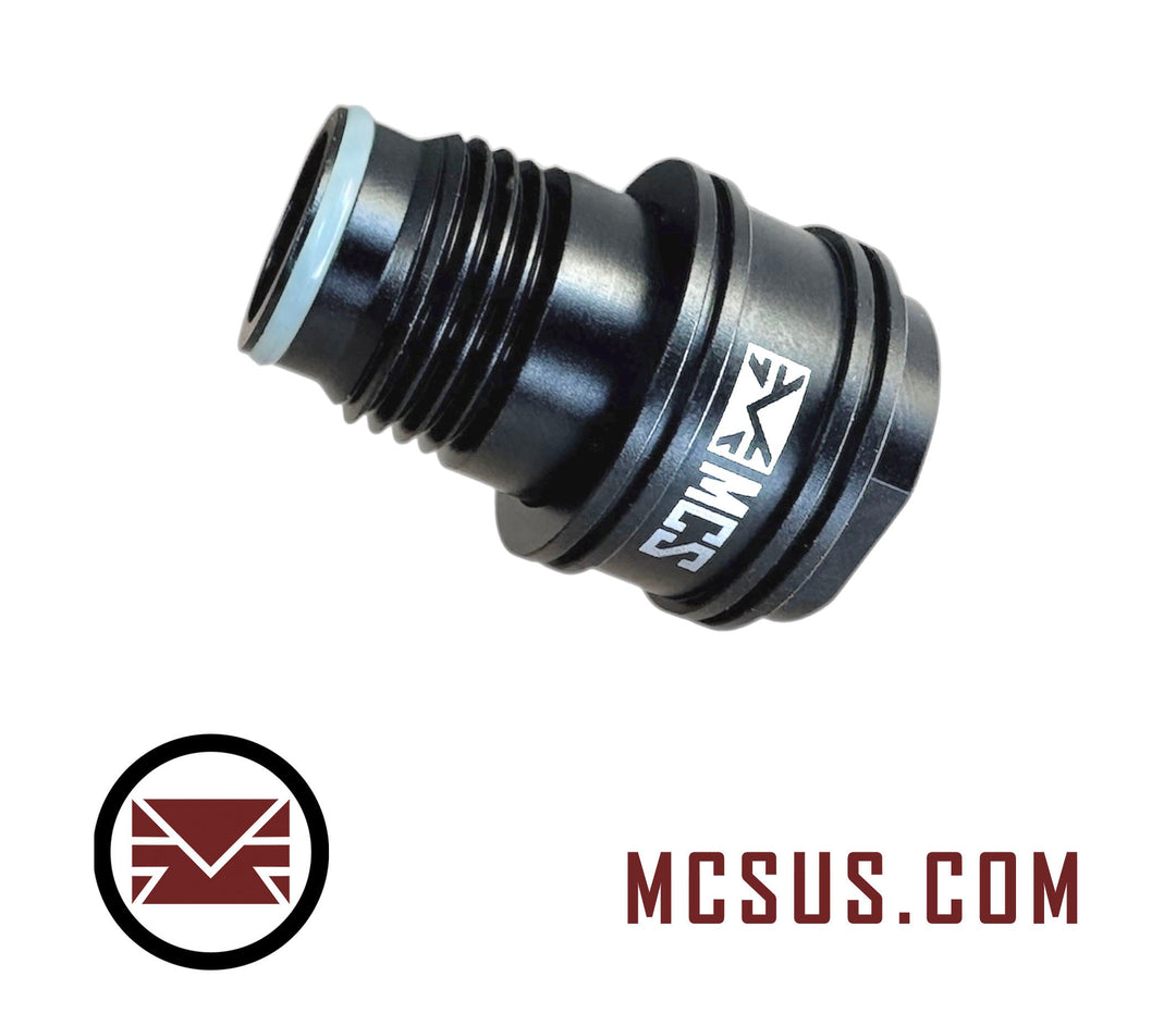 Universal integrated On/Off Slide Valve Air Adapter (Female Side Air Tank Thread - Male Side Air Tank Thread)