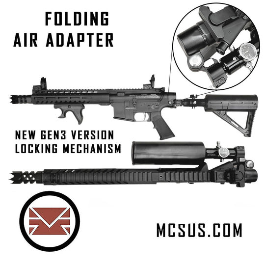 T16 Drop Down Folding Air Buttstock Adapter With Gen3 Locking Mechanism