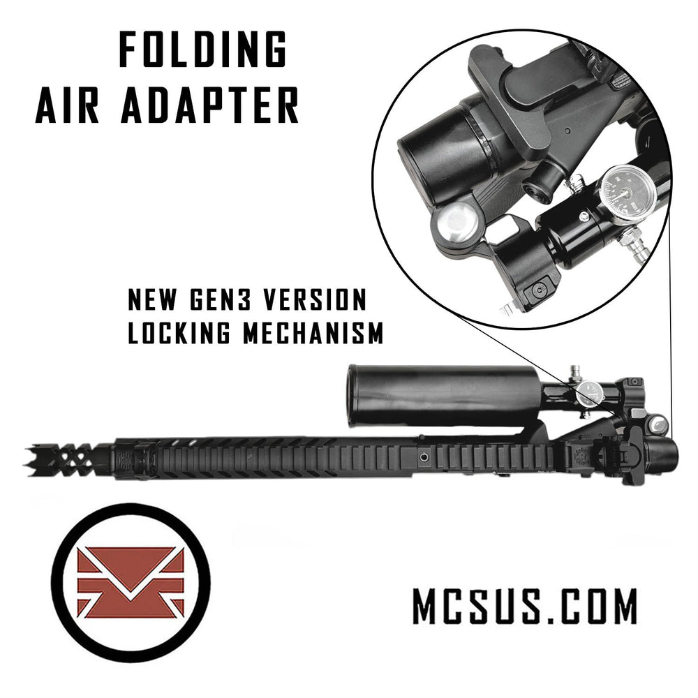 T16 Drop Down Folding Air Buttstock Adapter With Gen3 Locking Mechanism