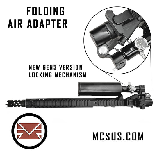 T16 Drop Down Folding Air Buttstock Adapter With Gen3 Locking Mechanism